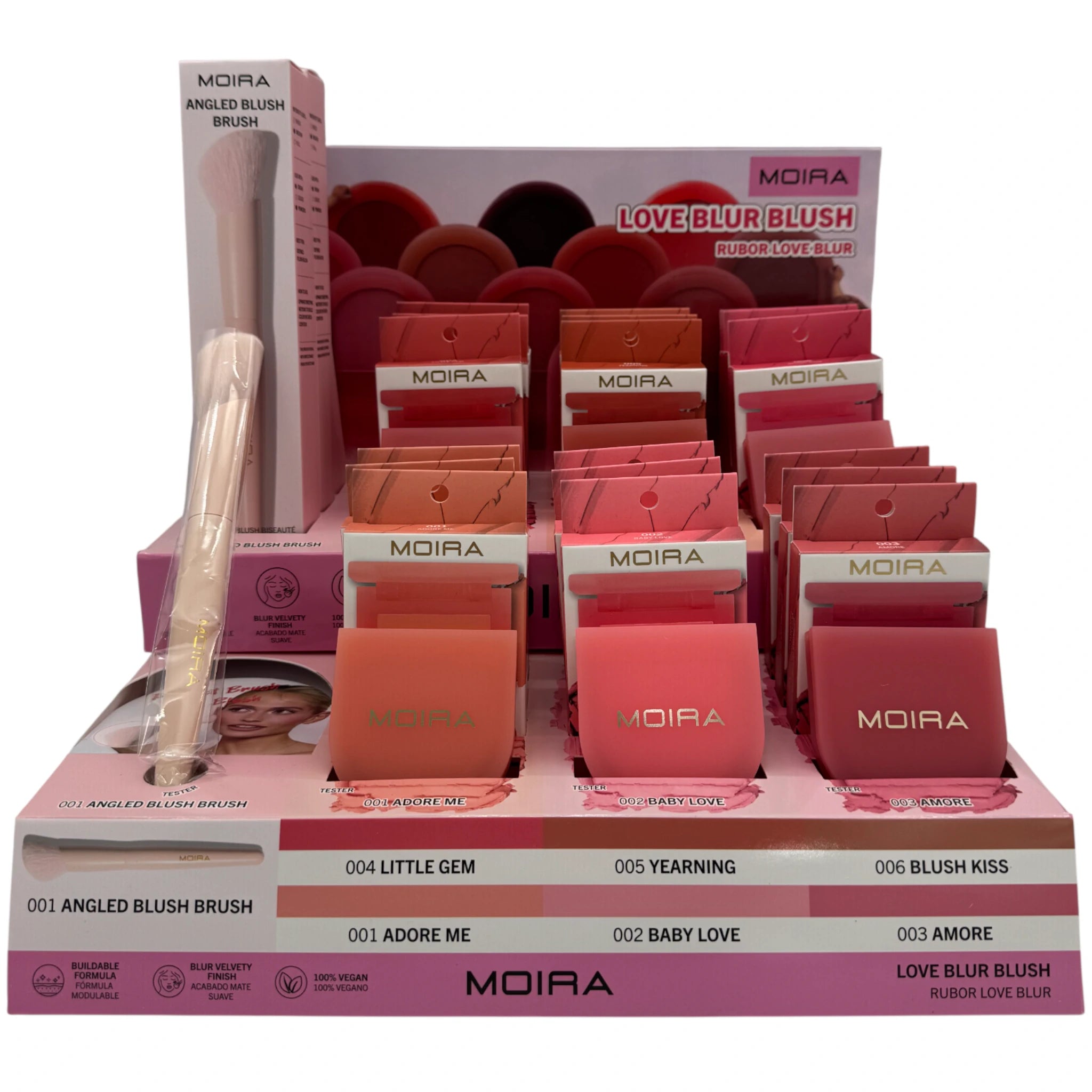 Display de rubor Love Blur de Moira Beauty
